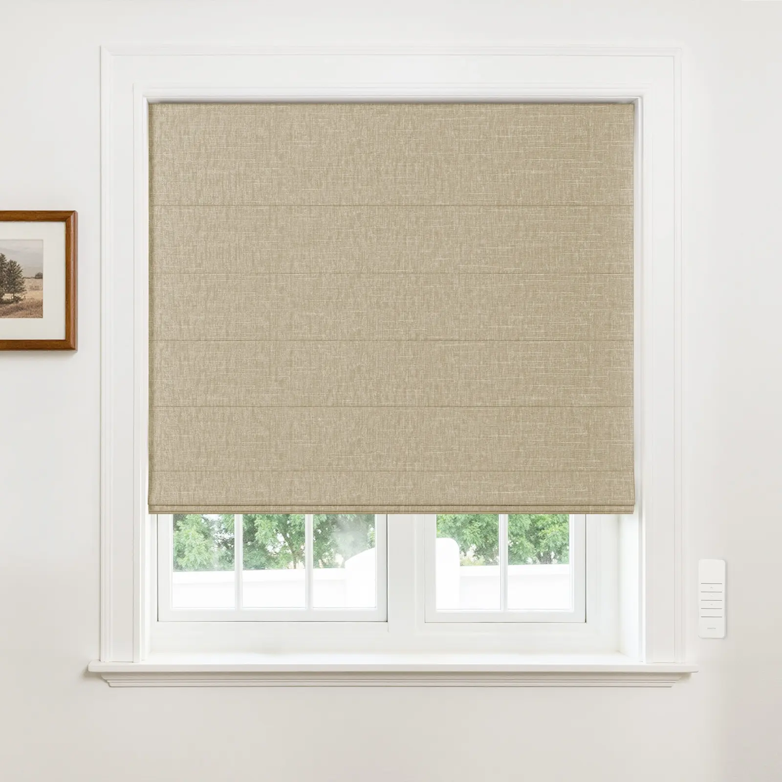 Alvin Motorized Blackout Boutique Roman Shade - Image 14