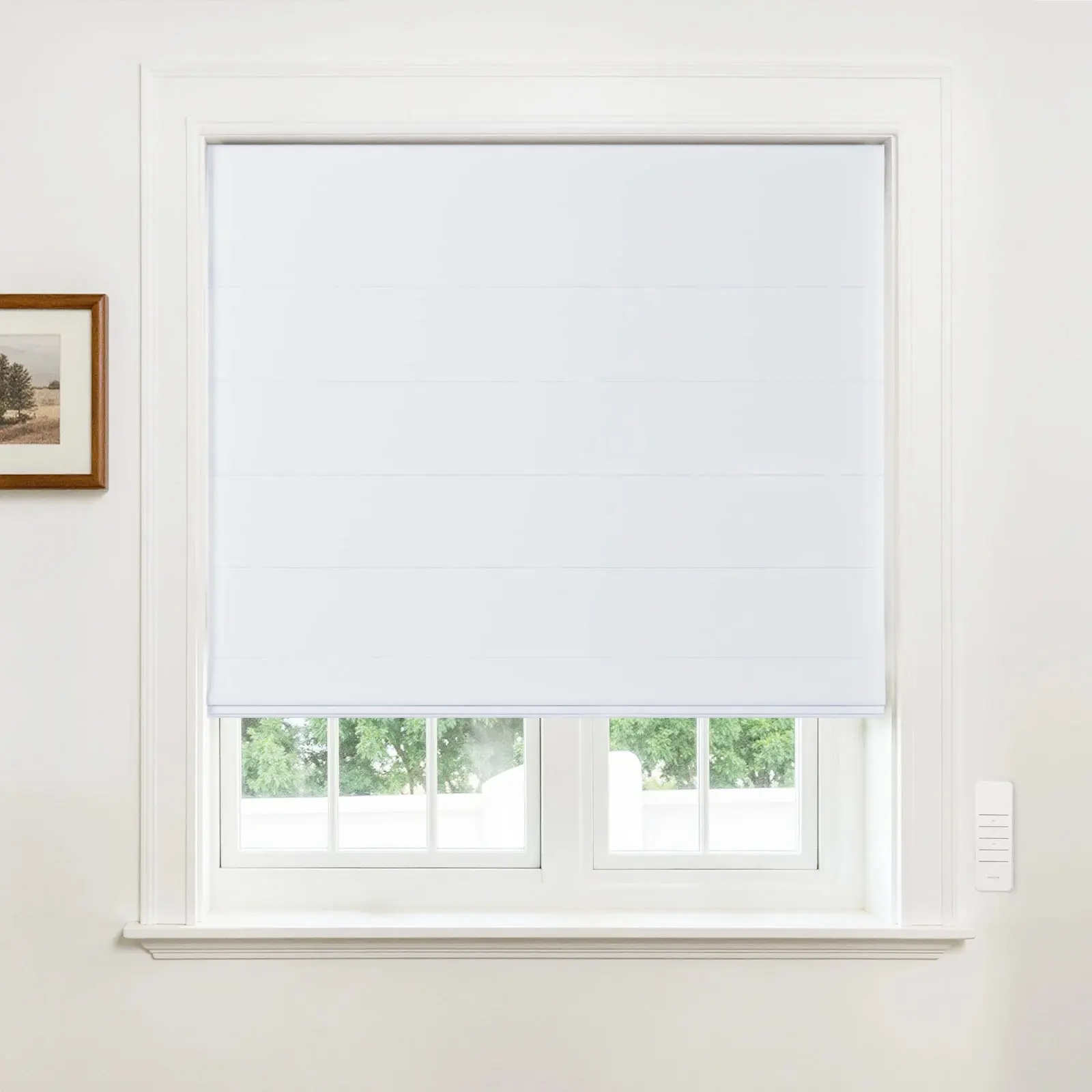Alvin Motorized Blackout Boutique Roman Shade - Image 17