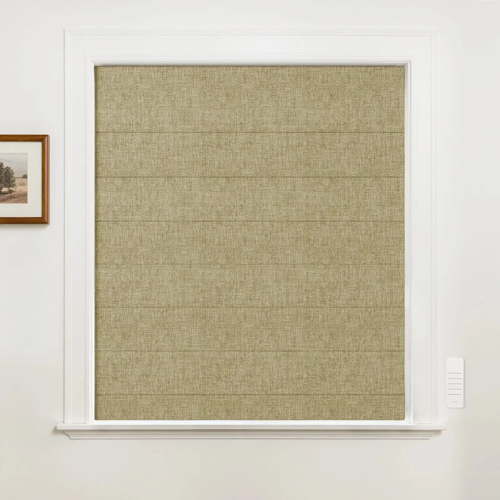 Alvin Motorized Blackout Boutique Roman Shade - Image 45