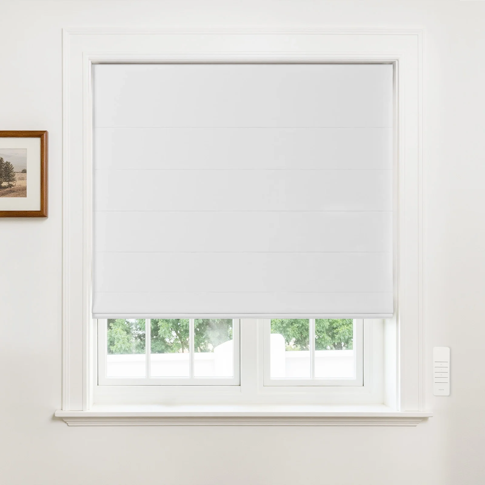 Alvin Motorized Blackout Boutique Roman Shade - Image 5