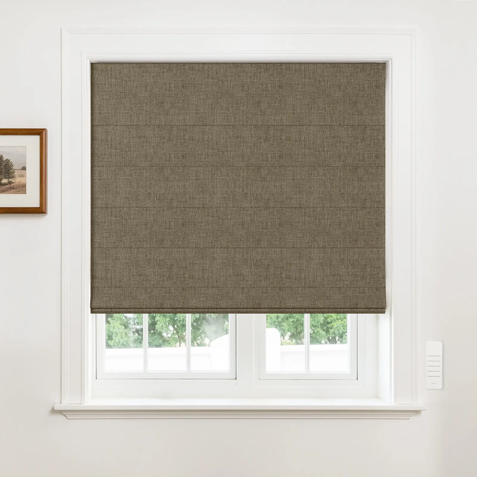 Alvin Motorized Blackout Boutique Roman Shade - Image 7