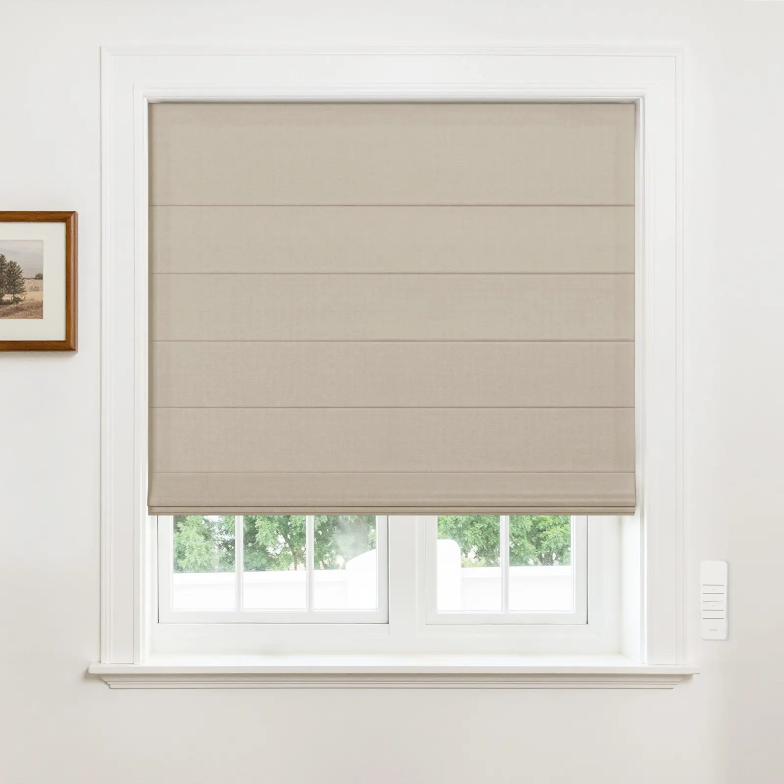 Alvin Motorized Blackout Boutique Roman Shade - Image 8