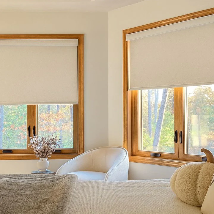 Alvin Motorized Linen Blackout Roller Shade - Image 2