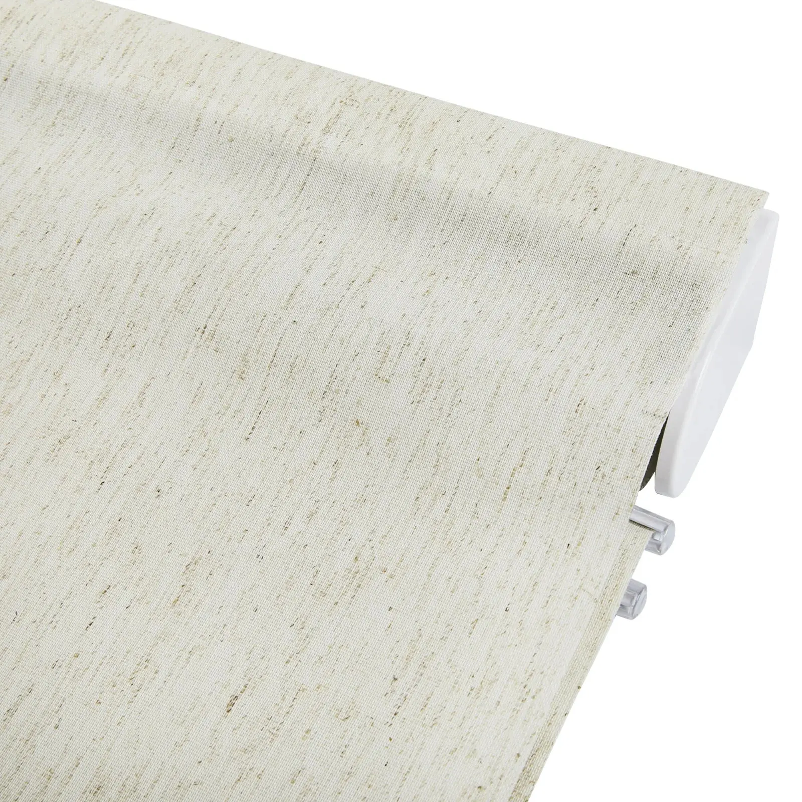Alvin Motorized Linen Light Filtering Roman Shade - Image 6