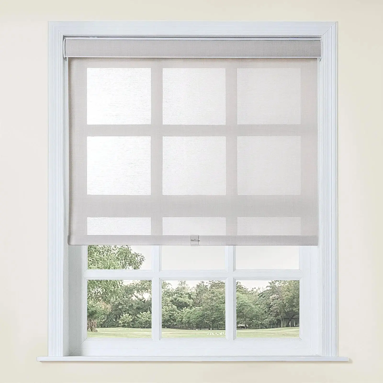 Alvin Motorized Sheer Light Filtering Roller Shade - Image 16