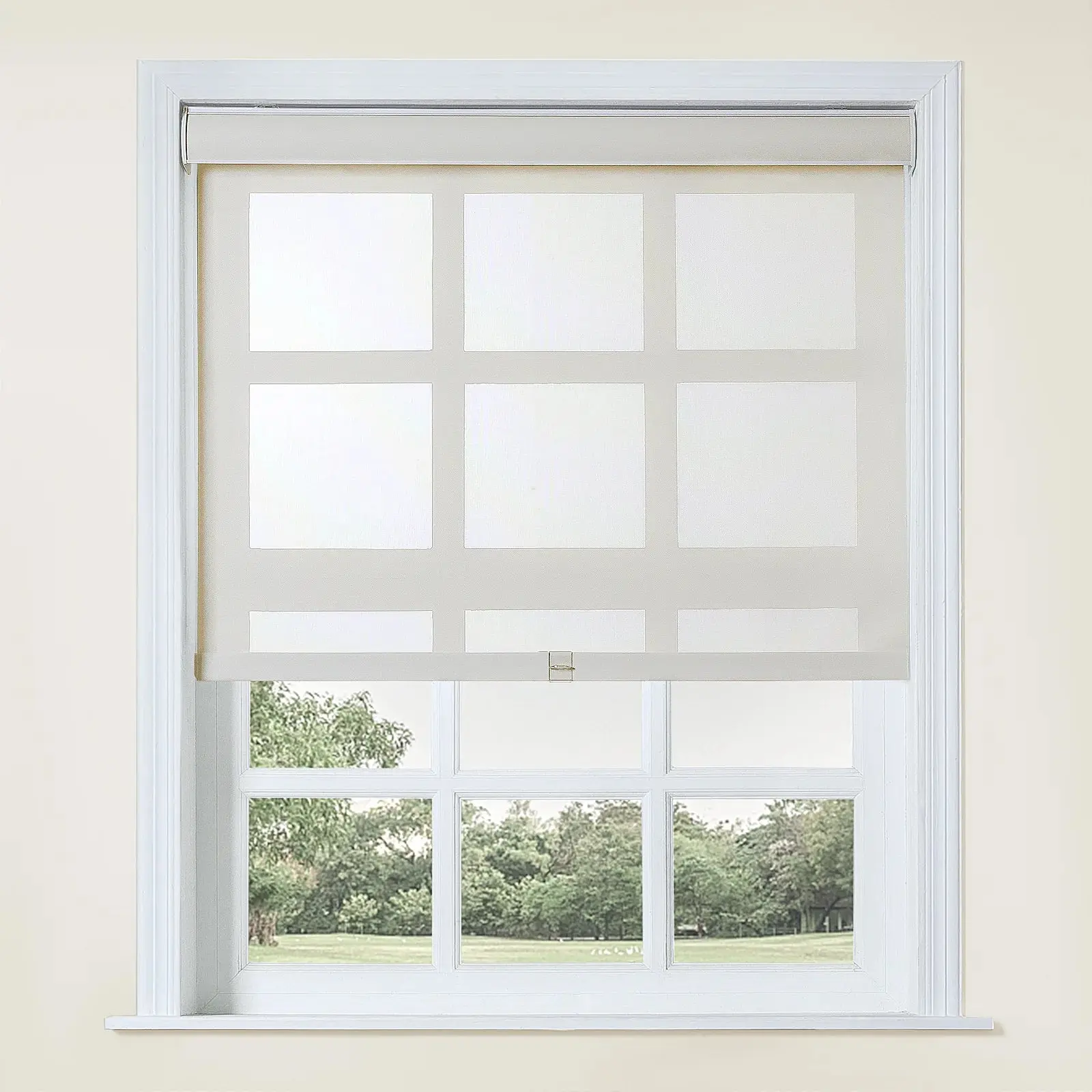 Alvin Motorized Sheer Light Filtering Roller Shade - Image 7