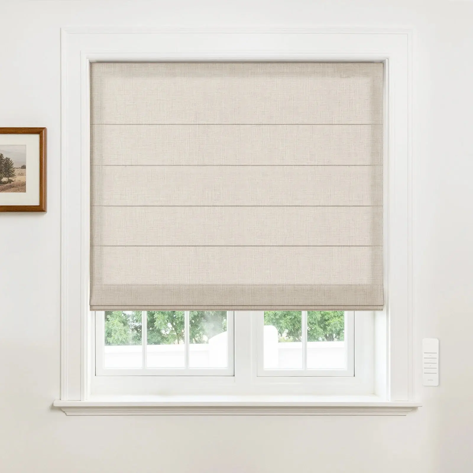 Alvin Motorized Sheer Light Filtering Roman Shade - Image 21