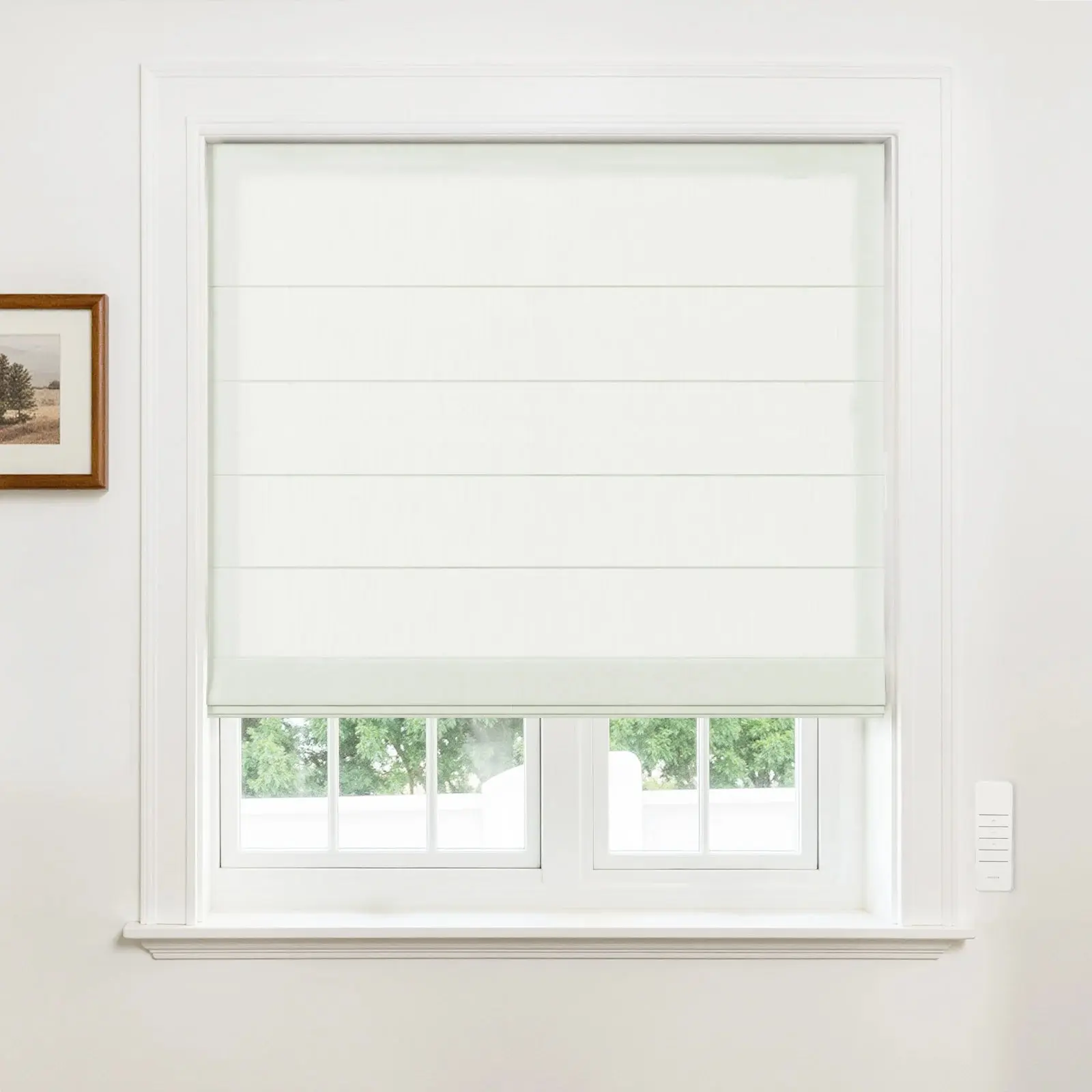 Alvin Motorized Sheer Light Filtering Roman Shade - Image 24