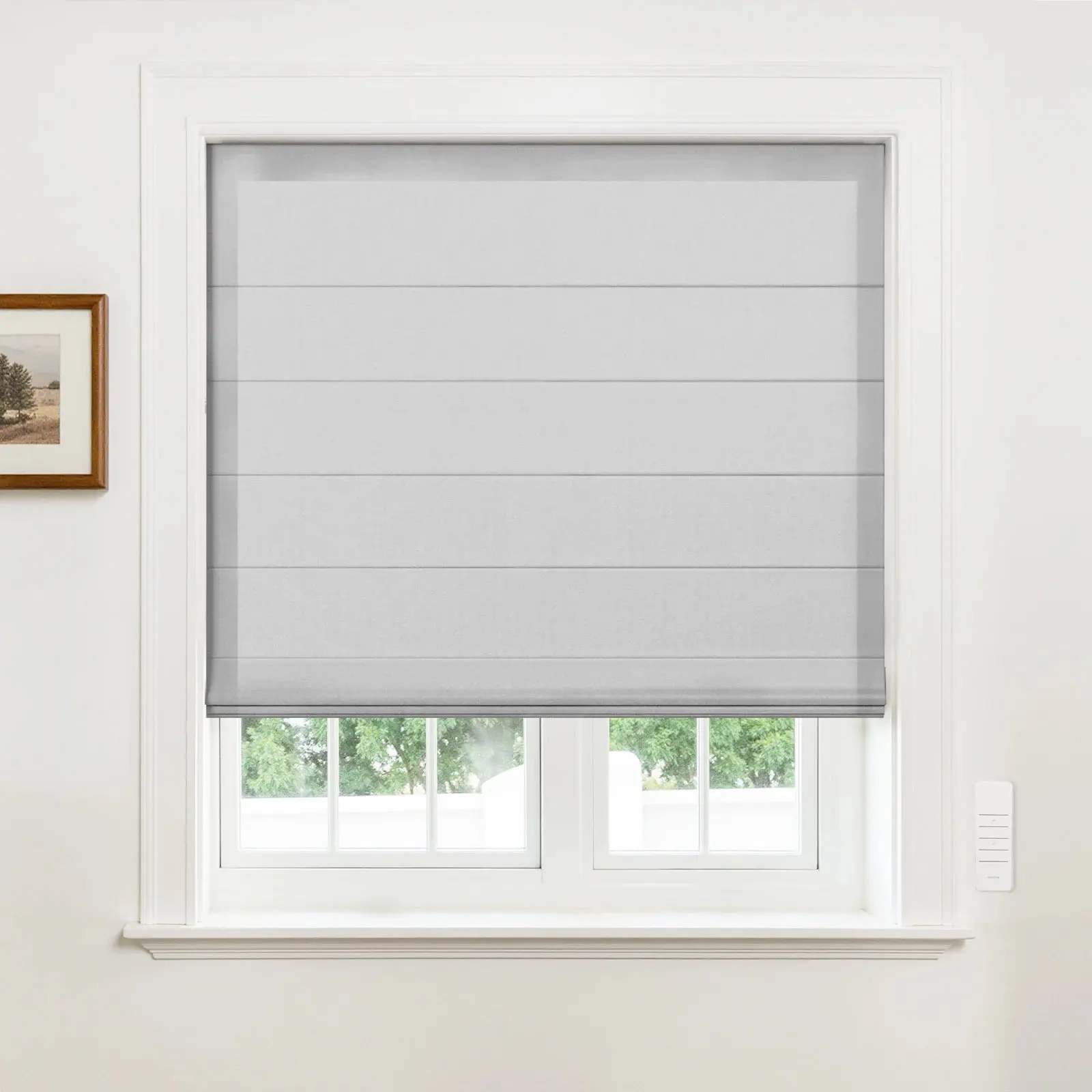 Alvin Motorized Sheer Light Filtering Roman Shade - Image 27
