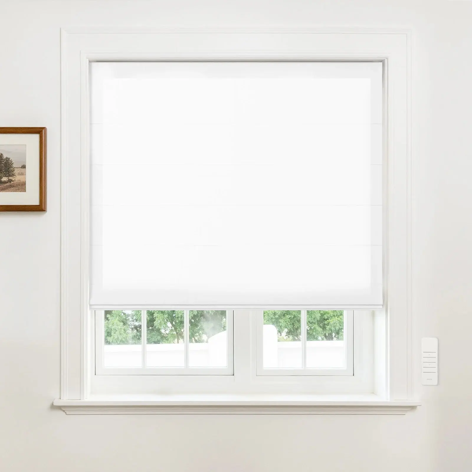Alvin Motorized Sheer Light Filtering Roman Shade - Image 28
