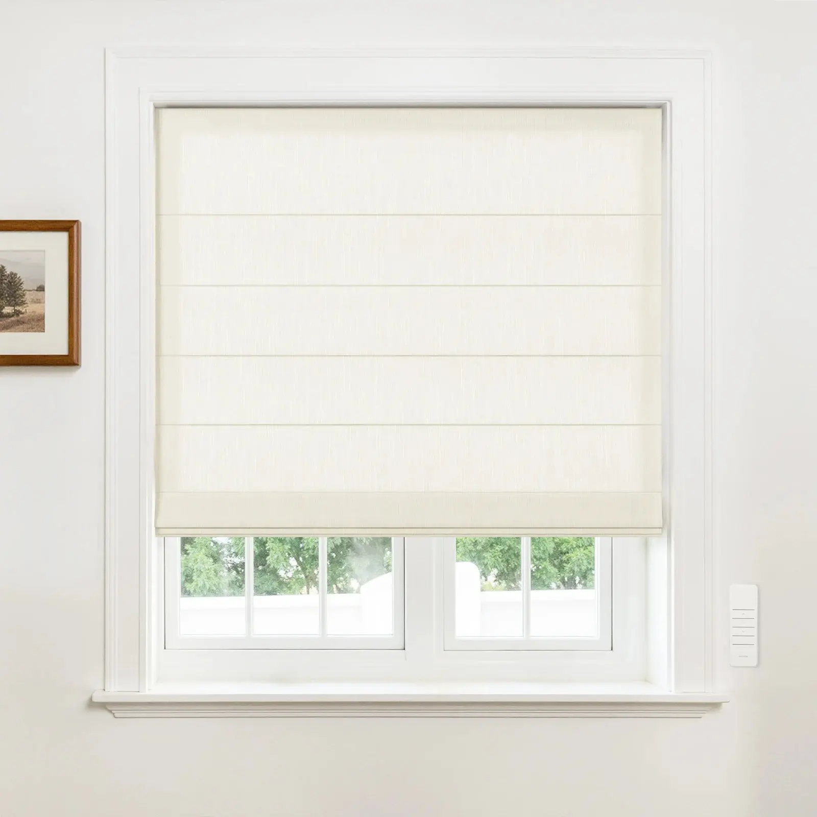 Alvin Motorized Sheer Light Filtering Roman Shade - Image 29