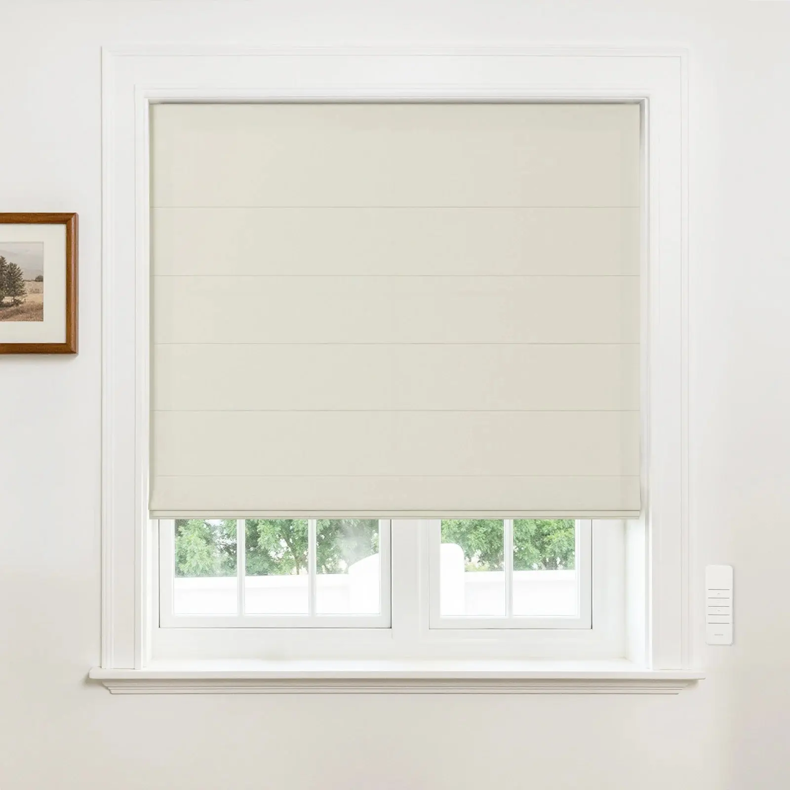 Alvin Motorized Sheer Light Filtering Roman Shade - Image 30