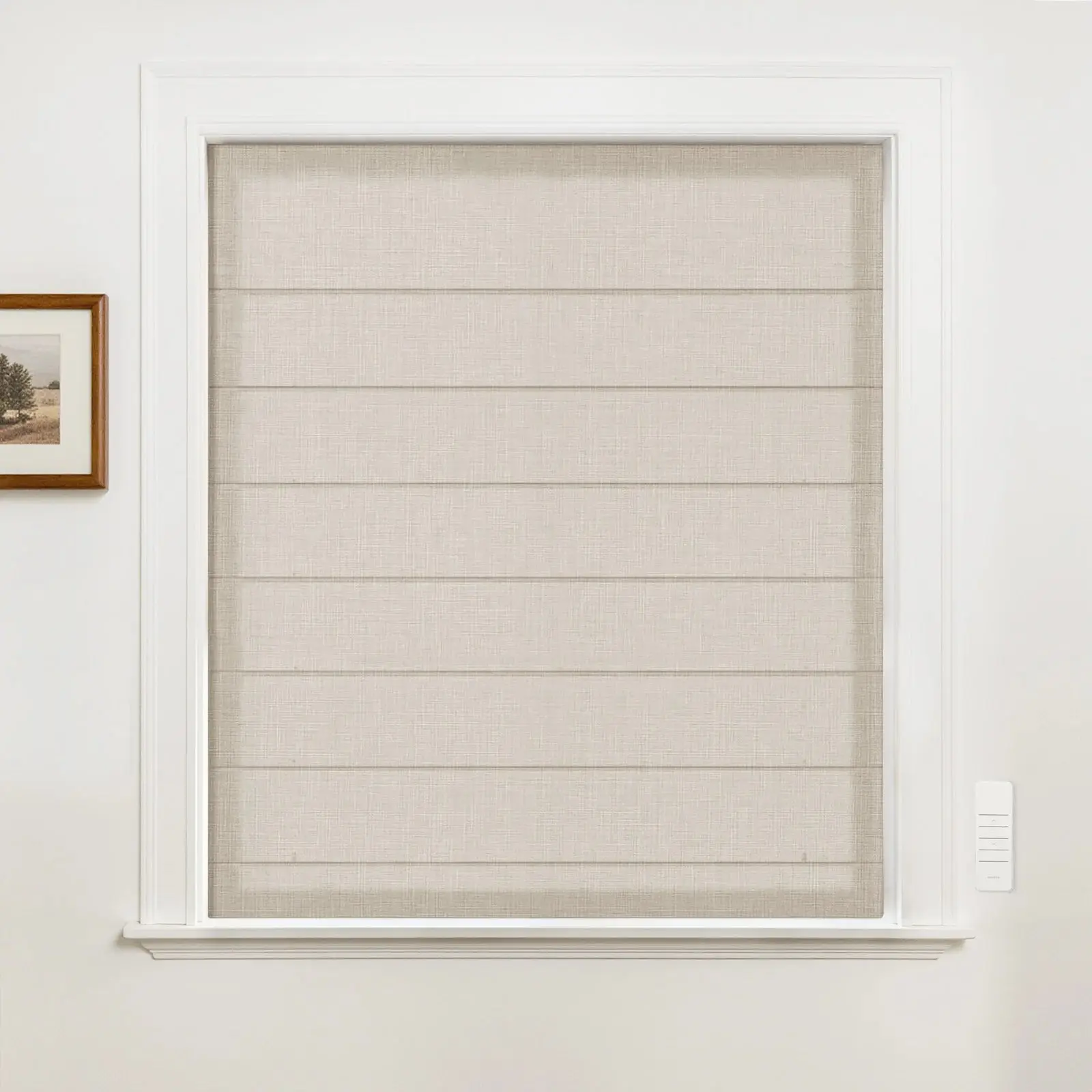 Alvin Motorized Sheer Light Filtering Roman Shade - Image 31
