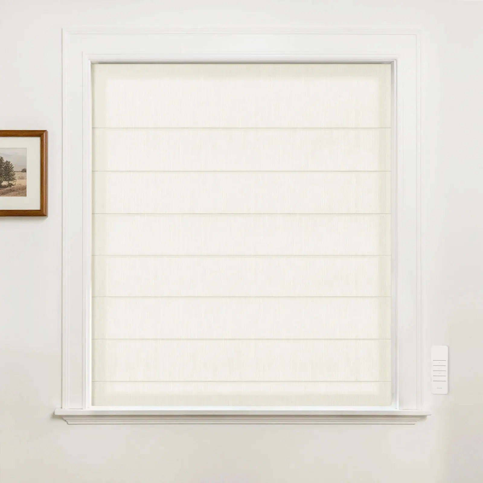 Alvin Motorized Sheer Light Filtering Roman Shade - Image 34