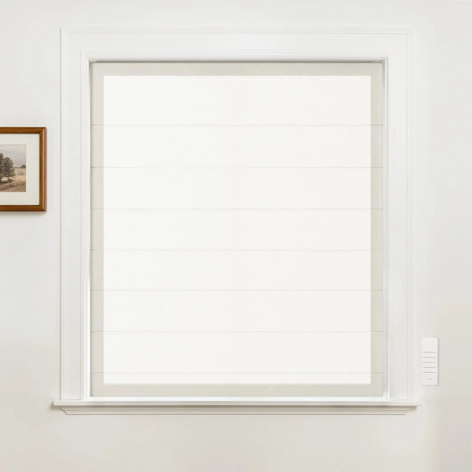 Alvin Motorized Sheer Light Filtering Roman Shade - Image 38
