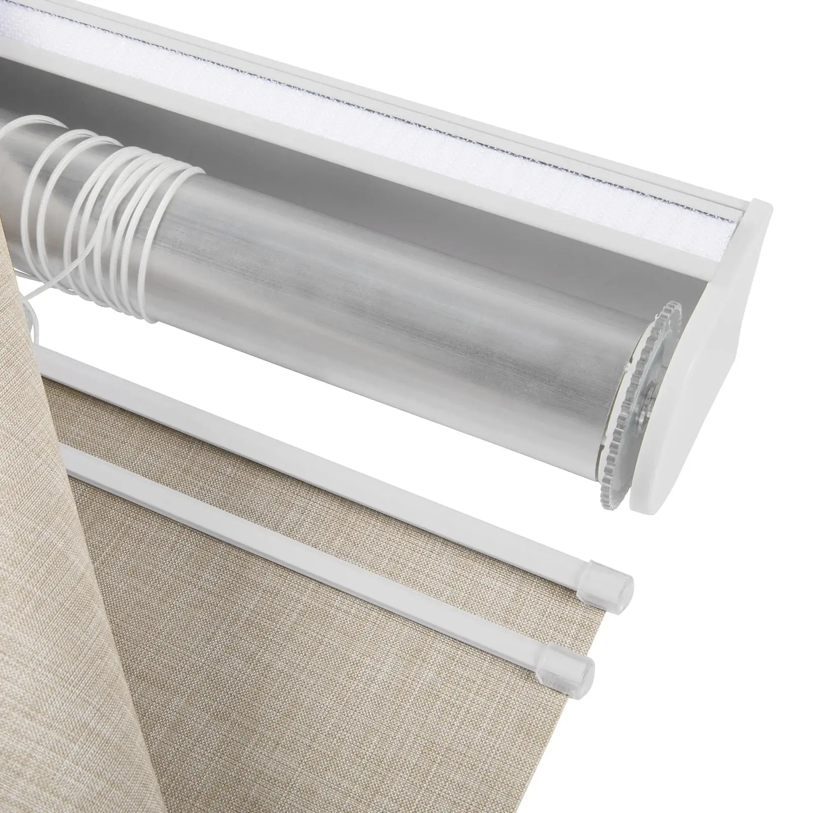 Alvin Motorized Sheer Light Filtering Roman Shade - Image 56