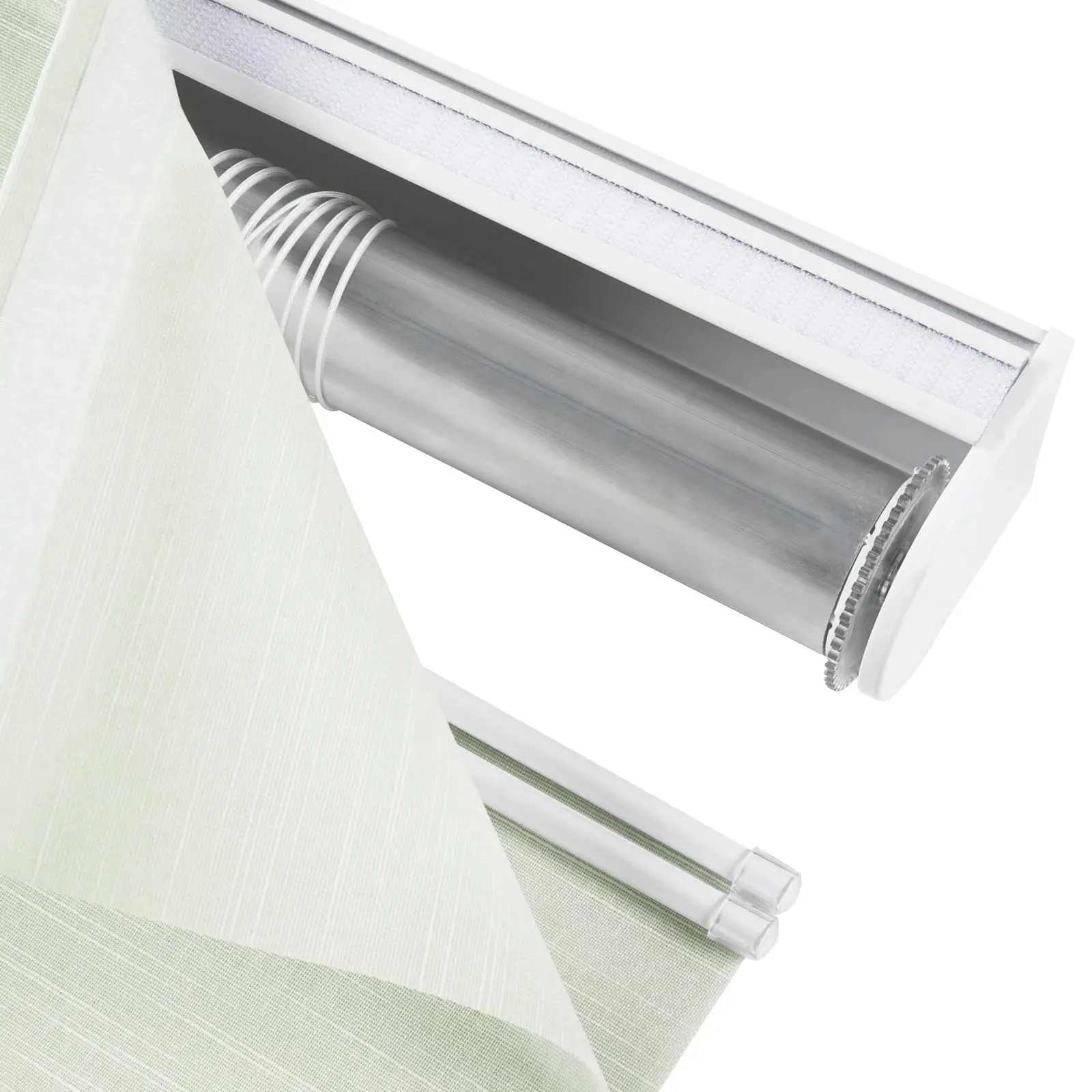 Alvin Motorized Sheer Light Filtering Roman Shade - Image 60