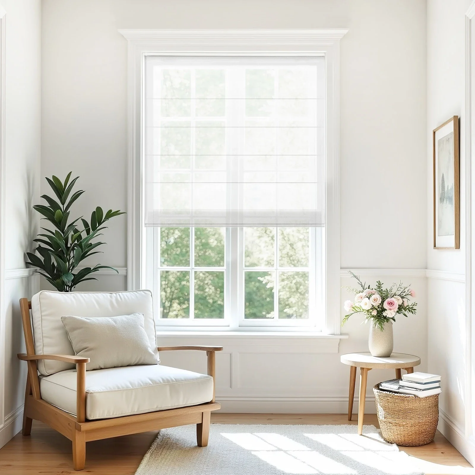 Alvin Motorized Sheer Roman Shade - Image 11