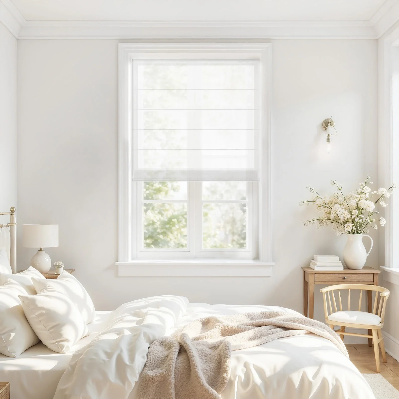 Alvin Motorized Sheer Roman Shade - Image 14