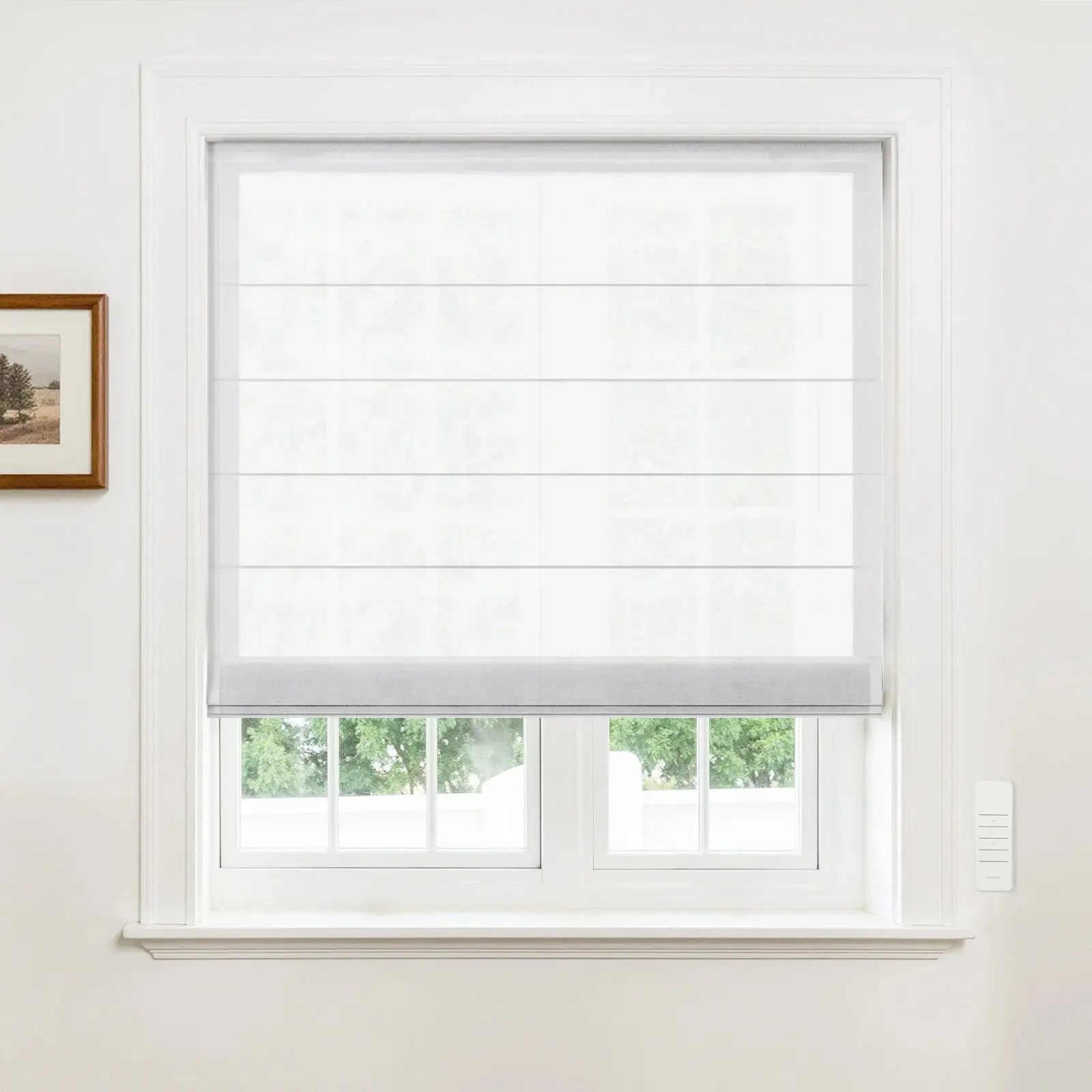Alvin Motorized Sheer Roman Shade - Image 2