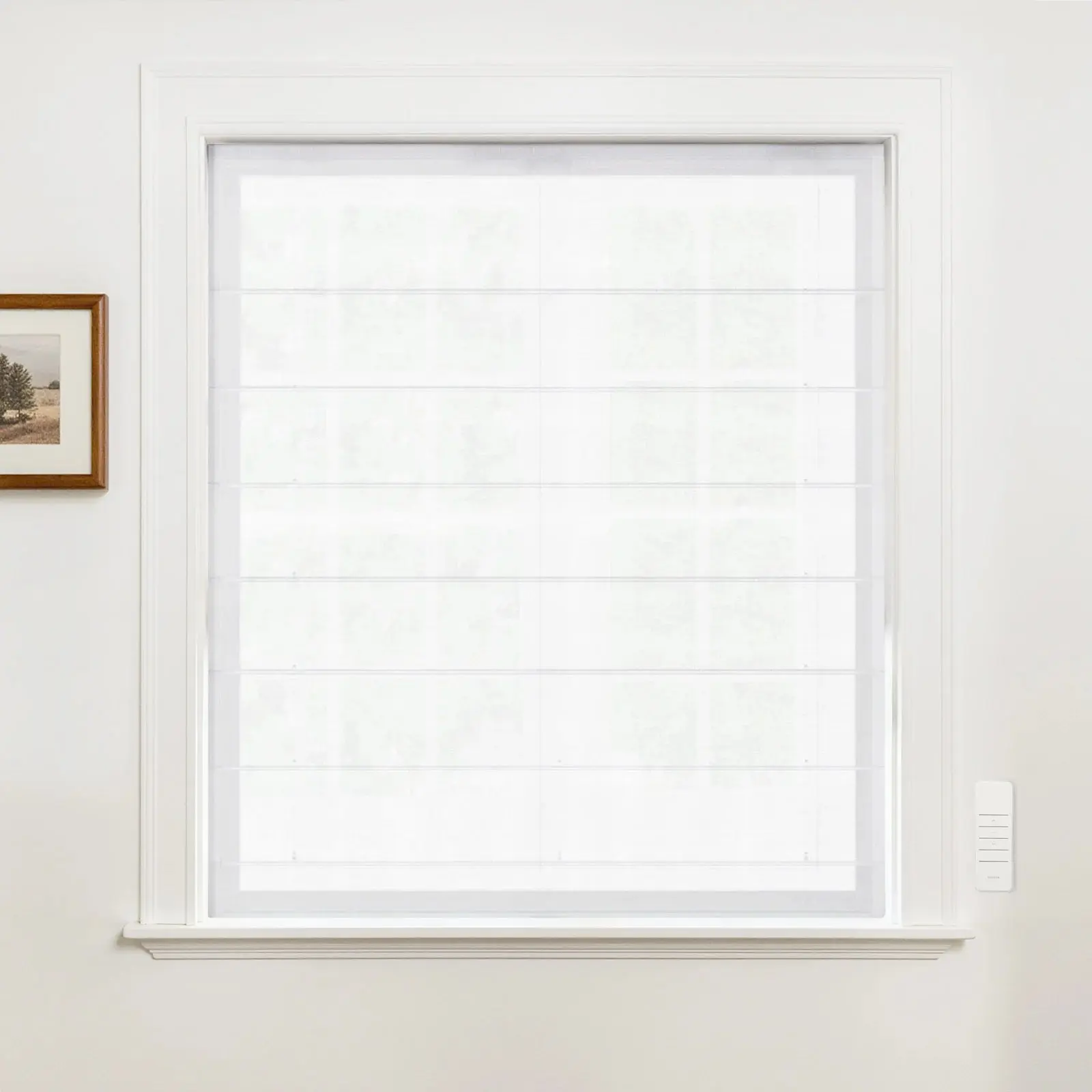 Alvin Motorized Sheer Roman Shade - Image 3