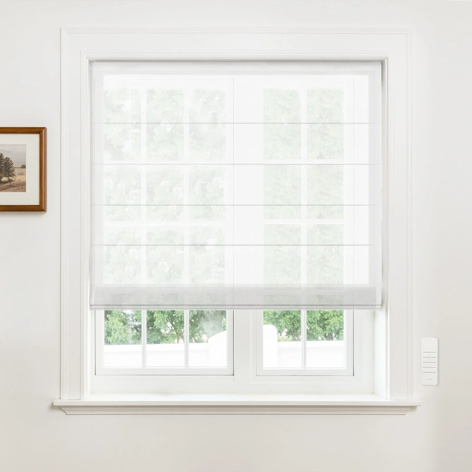 Alvin Motorized Sheer Roman Shade - Image 9
