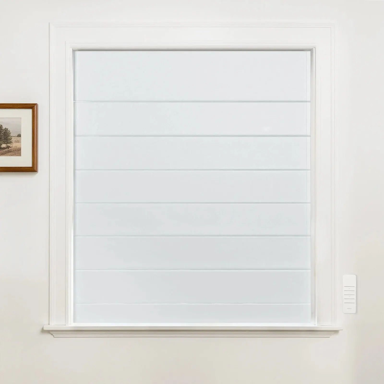 Alvin Motorized Waterproof Blackout Roman Shade - Image 3