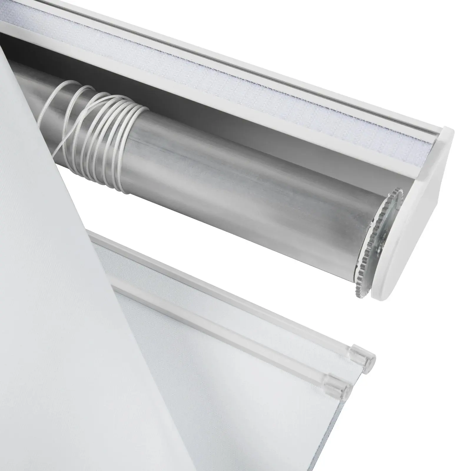 Alvin Motorized Waterproof Blackout Roman Shade - Image 4
