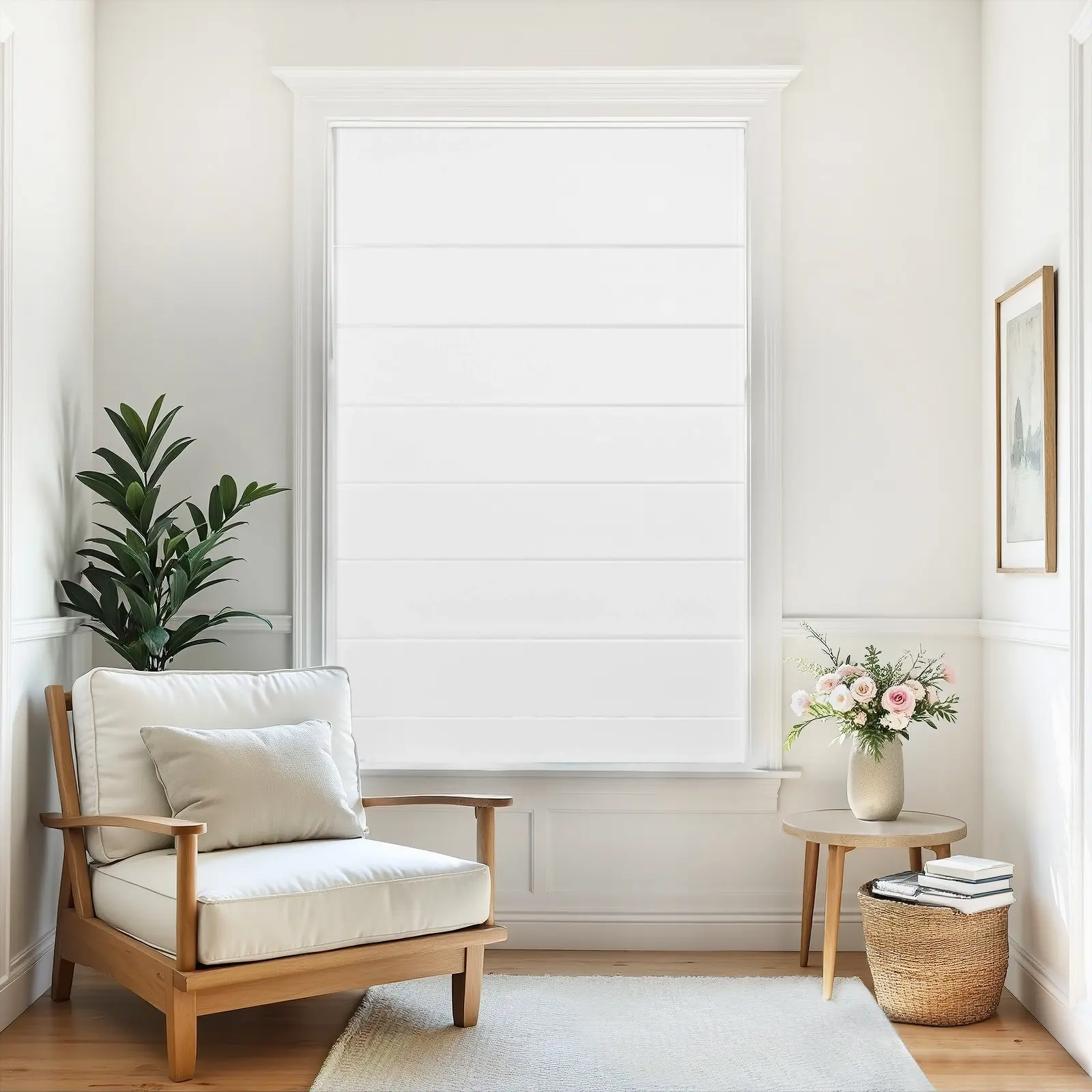Alvin Motorized Waterproof Blackout Roman Shade - Image 9
