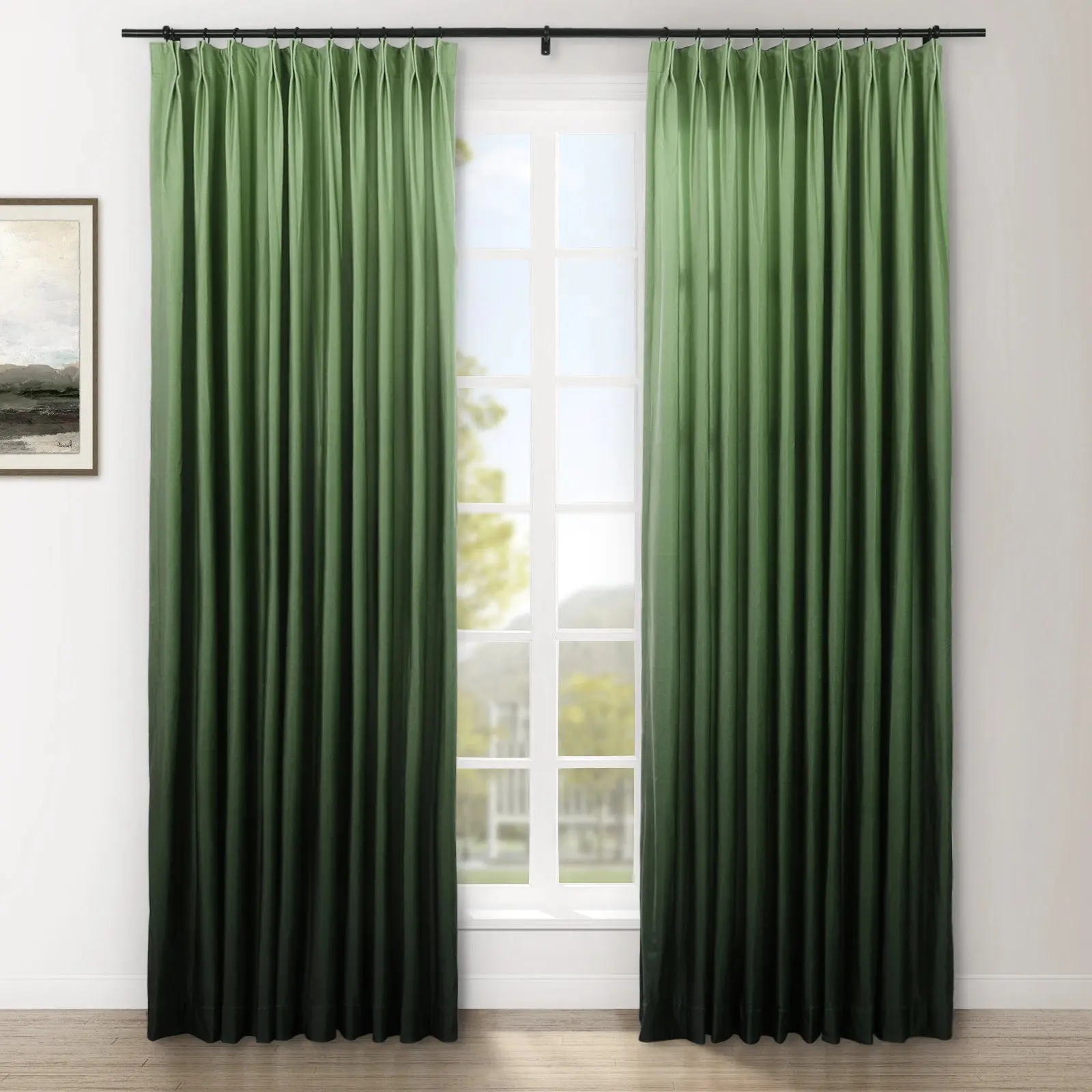 Amy Switzer Printed Velvet Pleated Drapery - Image 121
