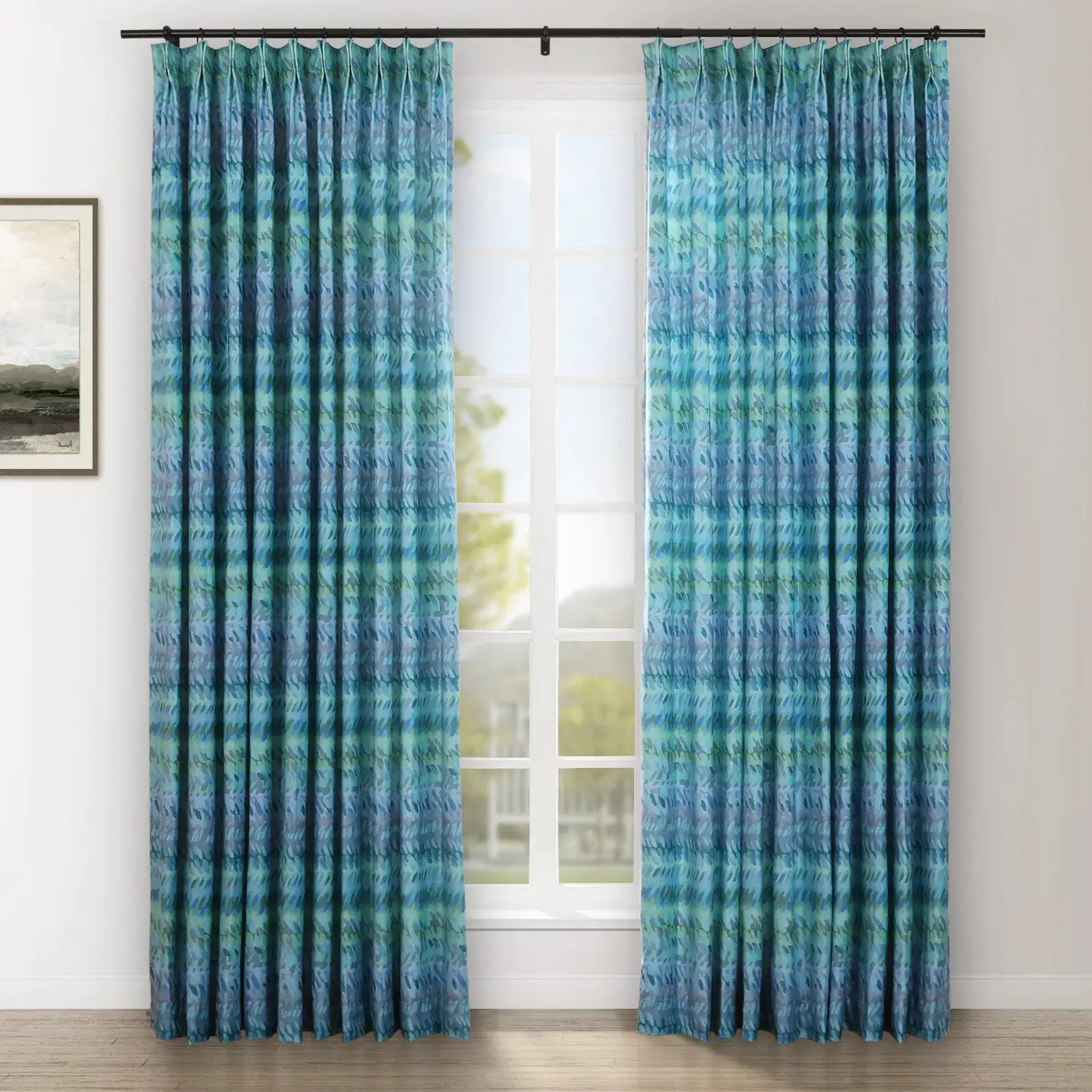 Amy Switzer Printed Velvet Pleated Drapery - Image 29