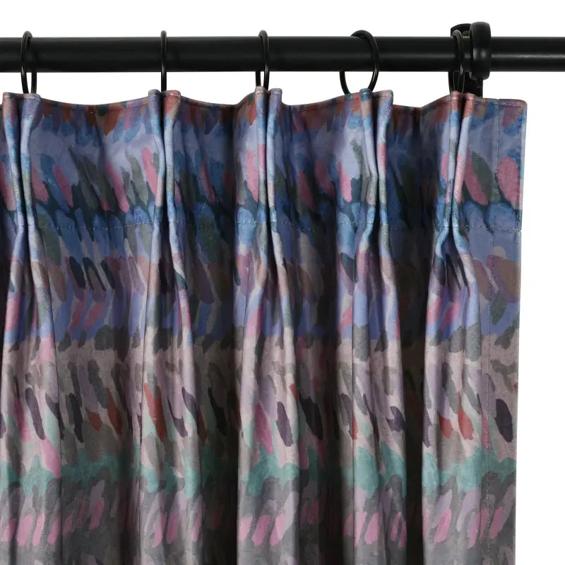 Amy Switzer Printed Velvet Pleated Drapery - Image 31