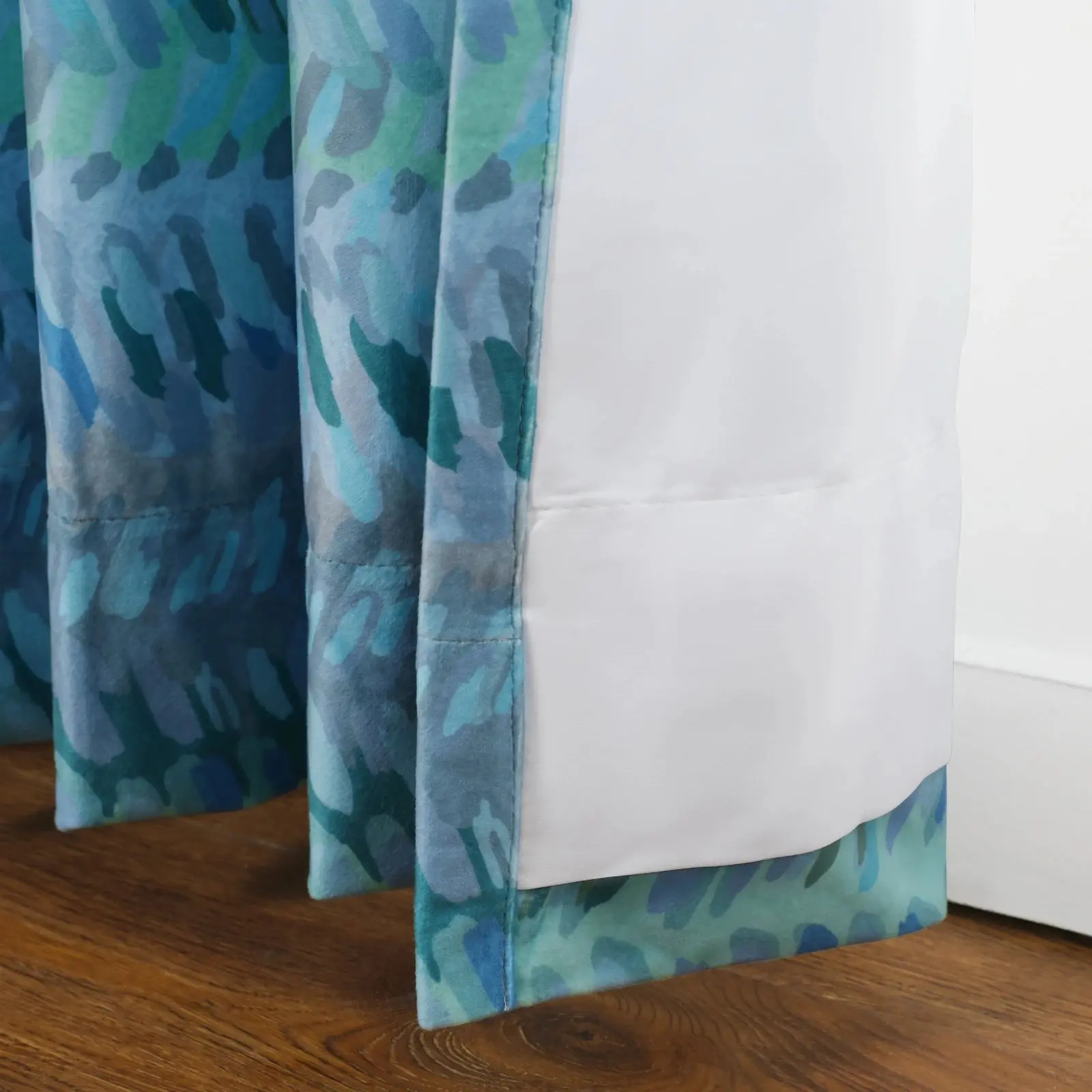 Amy Switzer Printed Velvet Pleated Drapery - Image 49
