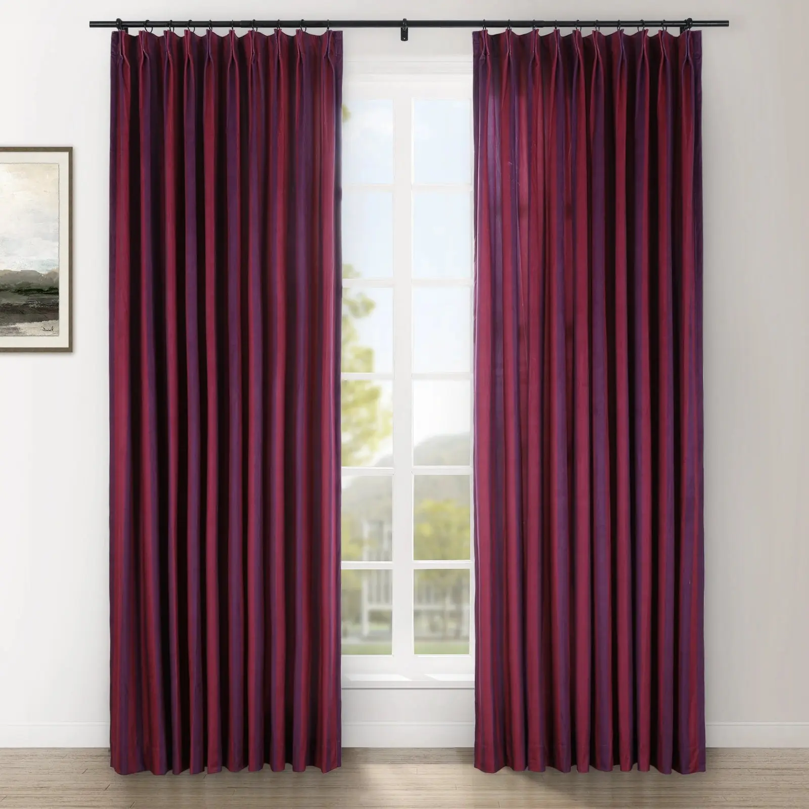 Amy Switzer Printed Velvet Pleated Drapery - Image 66