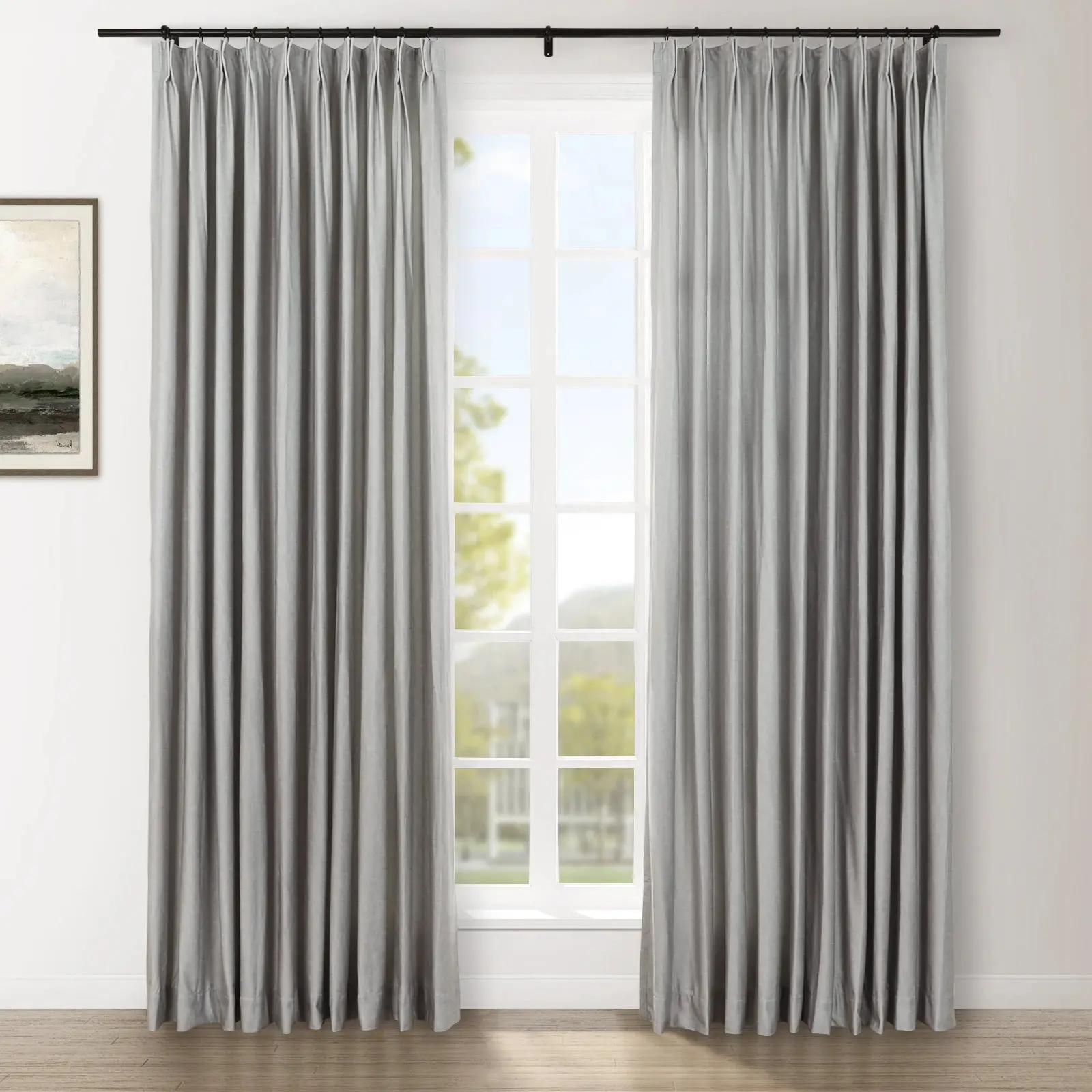 Amy Switzer Printed Velvet Pleated Drapery - Image 73
