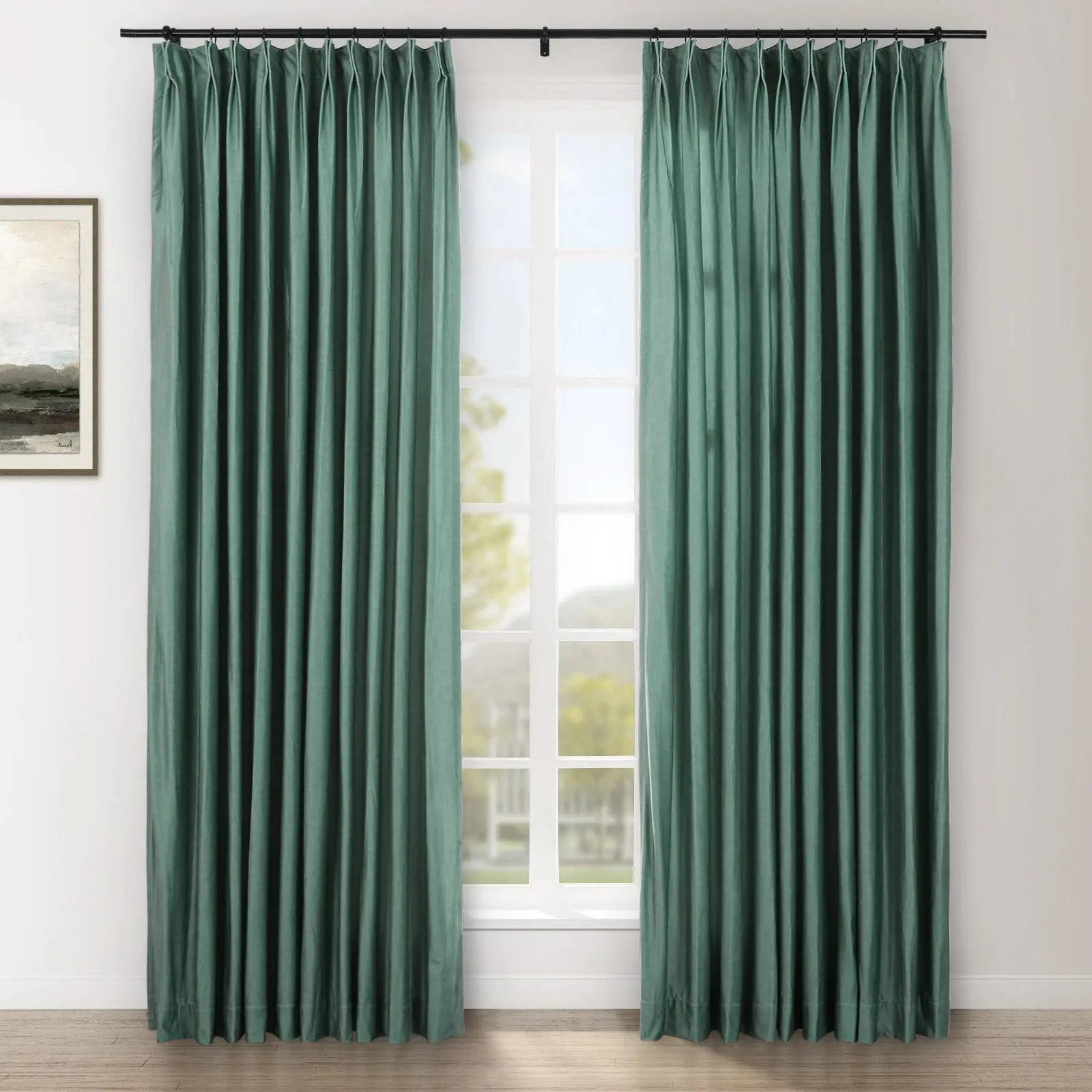 Amy Switzer Printed Velvet Pleated Drapery - Image 76