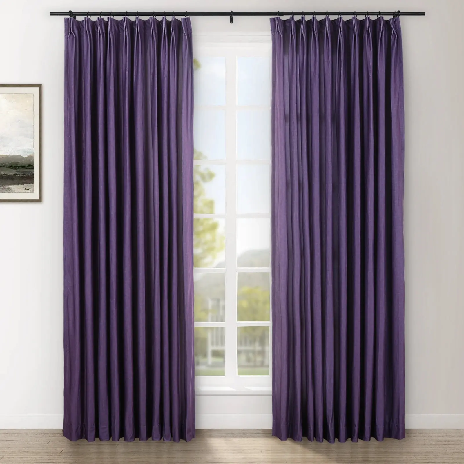 Amy Switzer Printed Velvet Pleated Drapery - Image 91