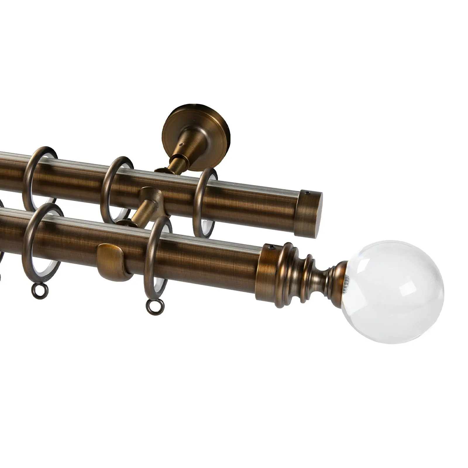 Arno Double Decorative Curtain Rod with Rings - Image 11