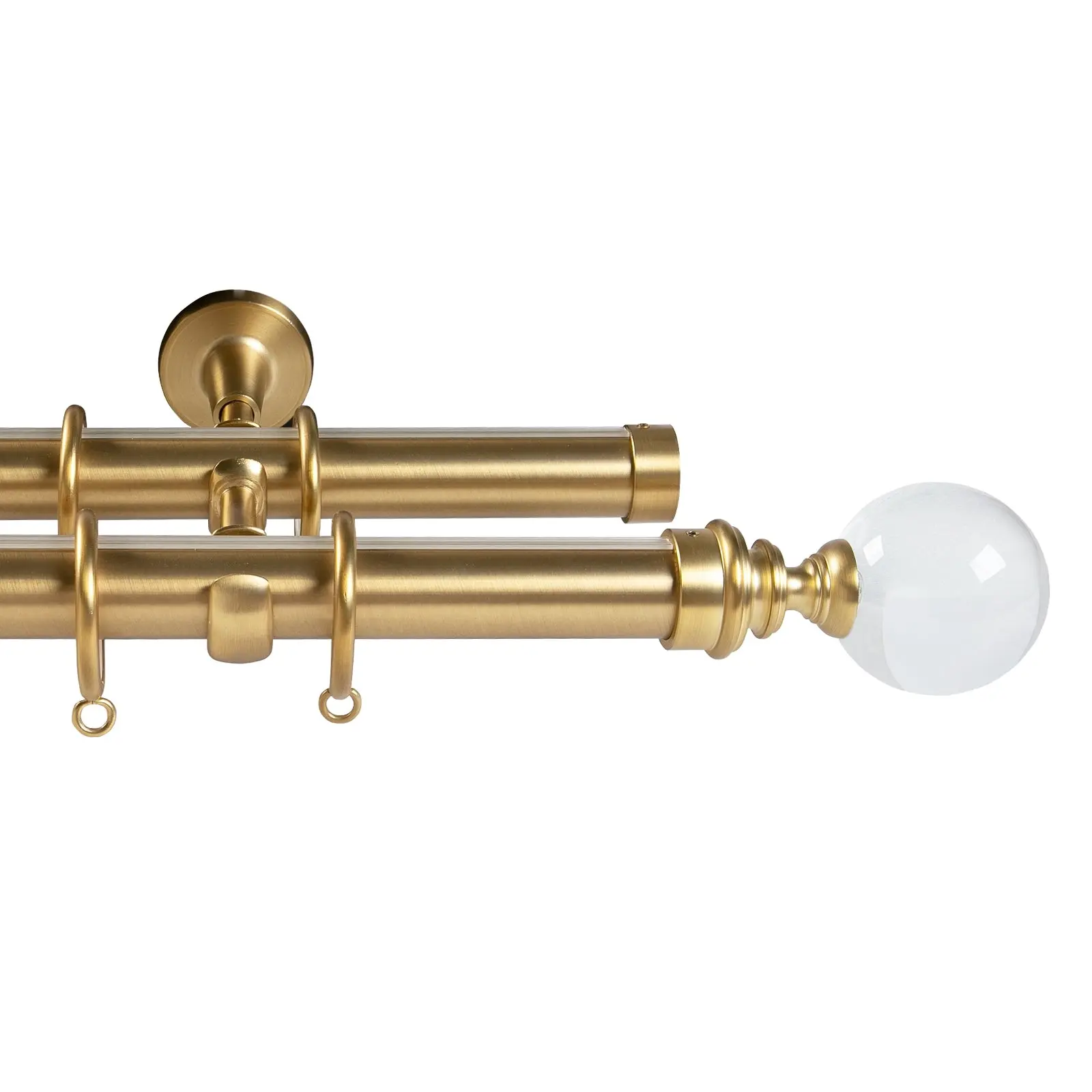 Arno Double Decorative Curtain Rod with Rings - Image 14