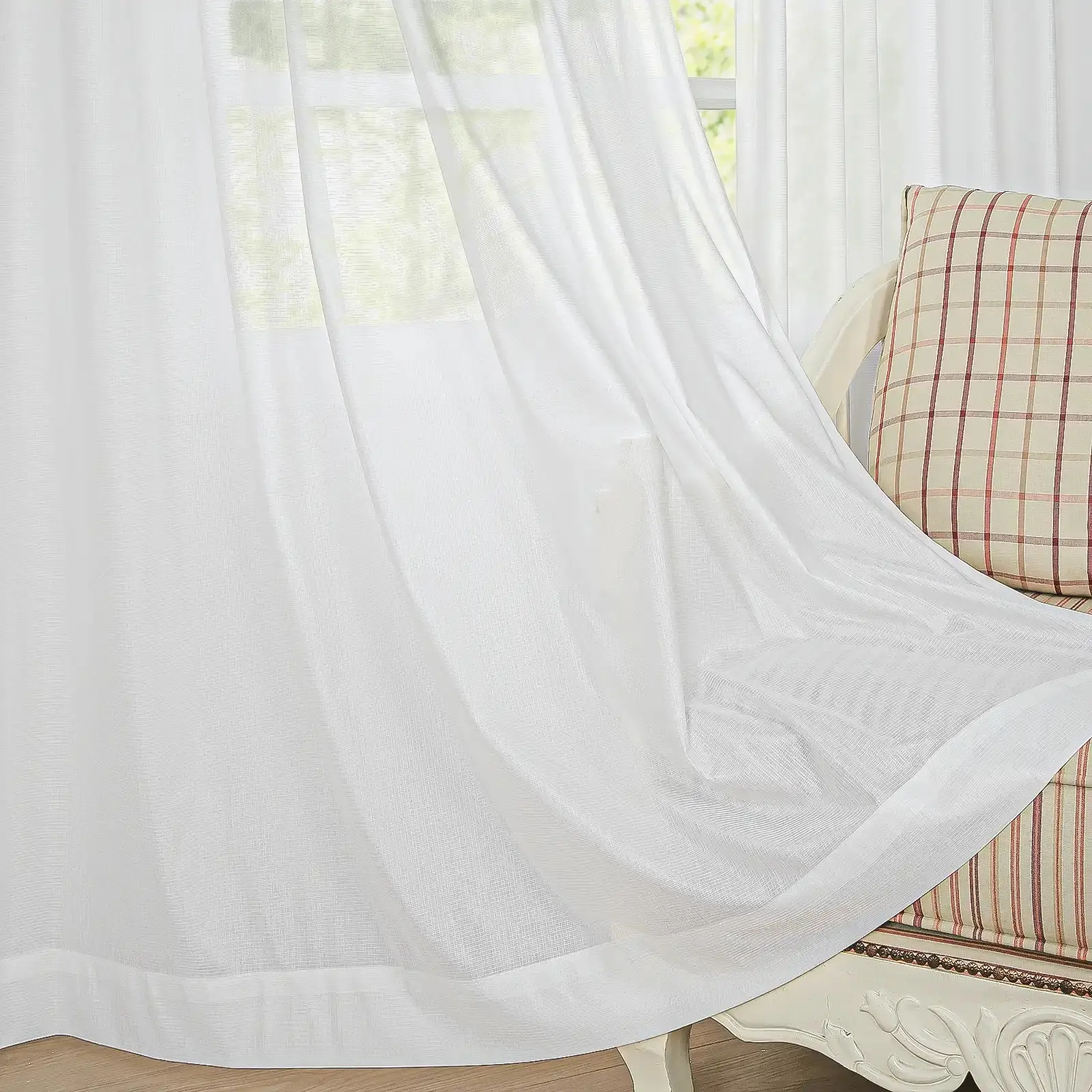 Bella Scratch Resistant Pet-Friendly Sheer Curtain Pleated - Image 13