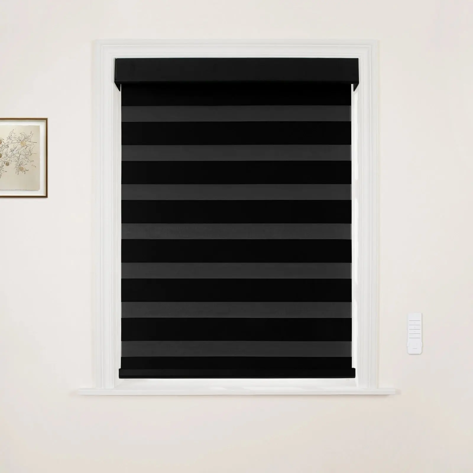 Brio Motorized Blackout Zebra Shade Cordless - Image 28