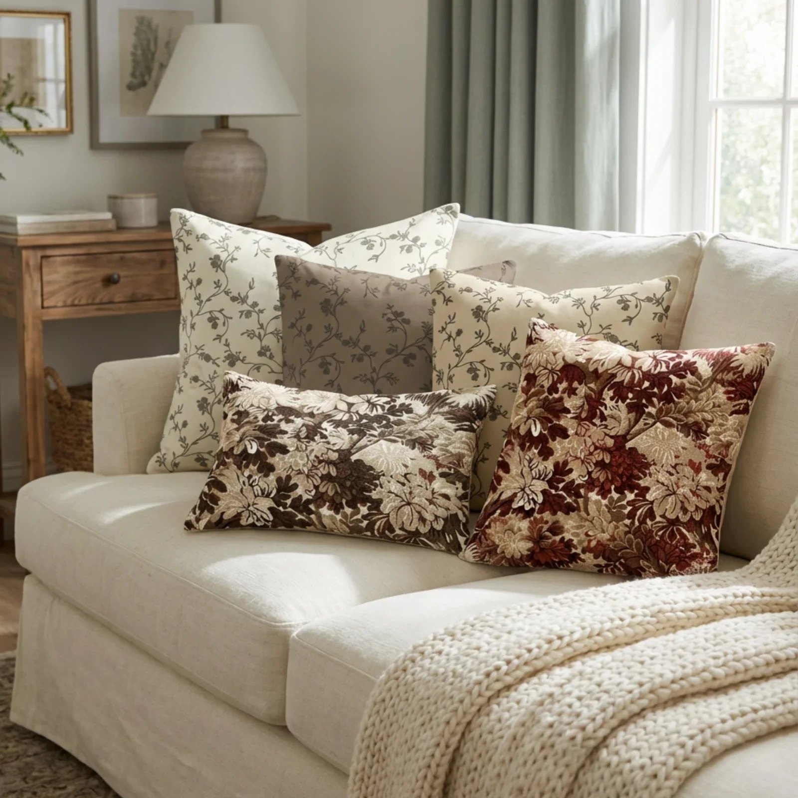 Britt Bengoechea Print Linen Cotton Pillow Cover - Image 48