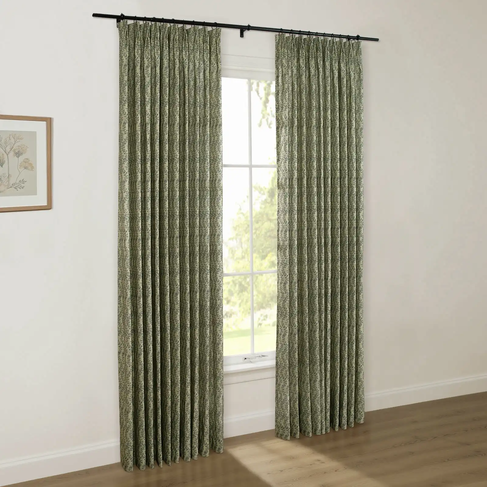 Britt Bengoechea Floral Print Linen Cotton Drapery Pleated - Image 102