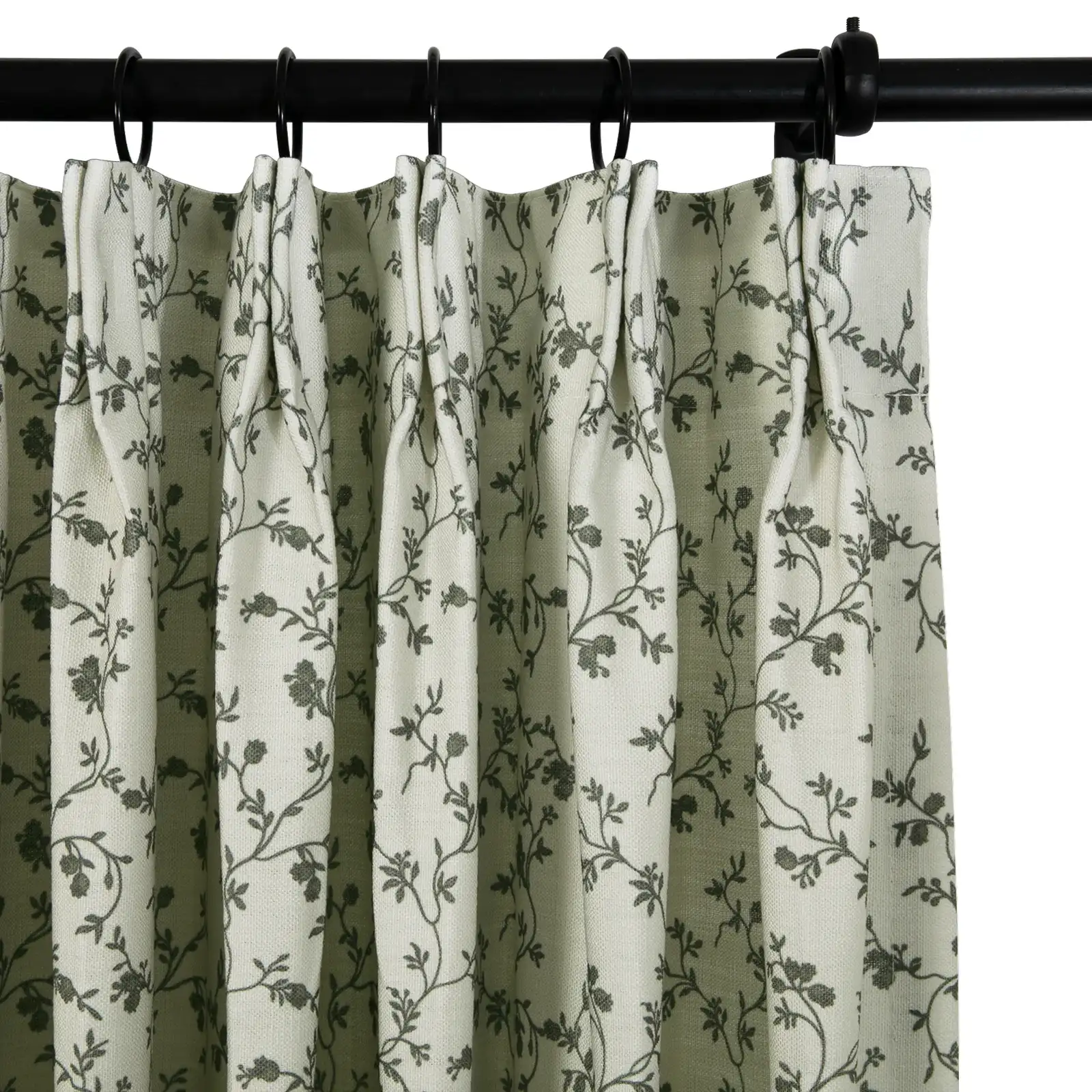 Britt Bengoechea Floral Print Linen Cotton Drapery Pleated - Image 32