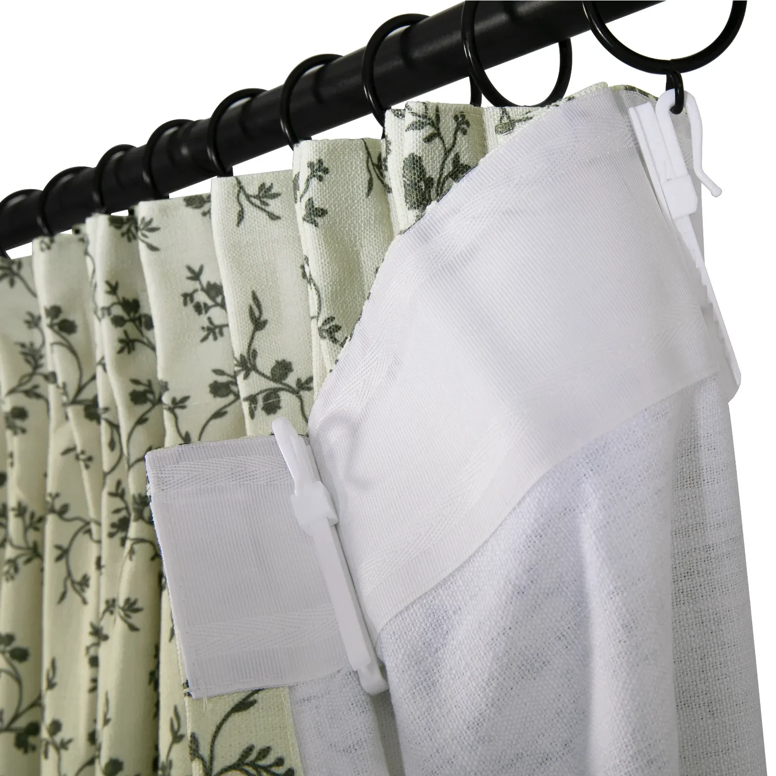 Britt Bengoechea Floral Print Linen Cotton Drapery Pleated - Image 34