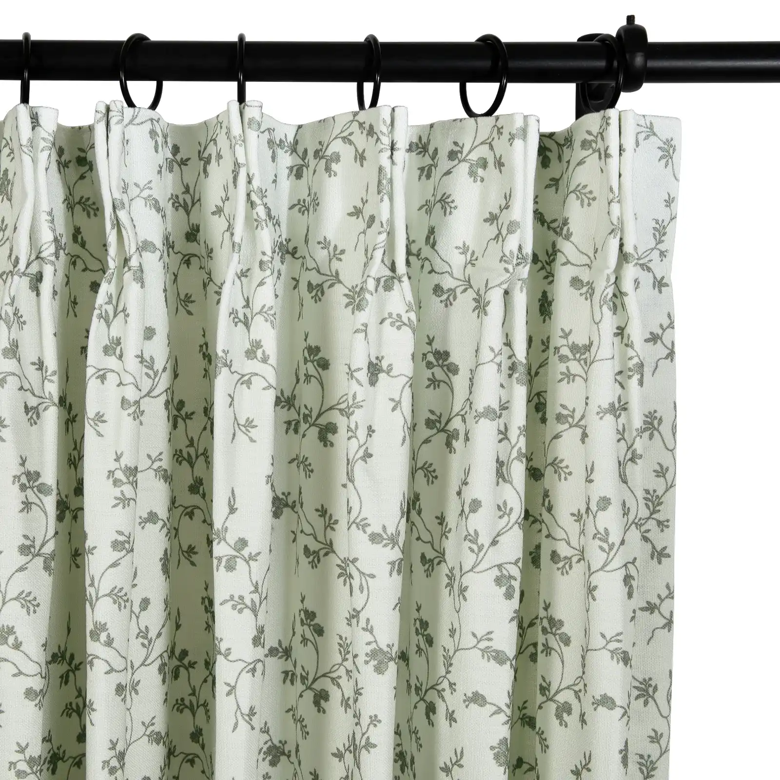 Britt Bengoechea Floral Print Linen Cotton Drapery Pleated - Image 39
