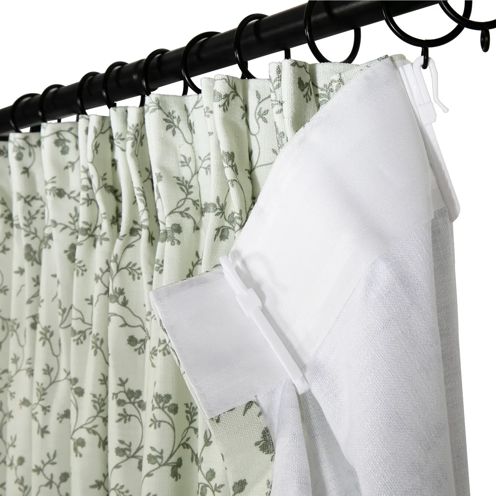 Britt Bengoechea Floral Print Linen Cotton Drapery Pleated - Image 42