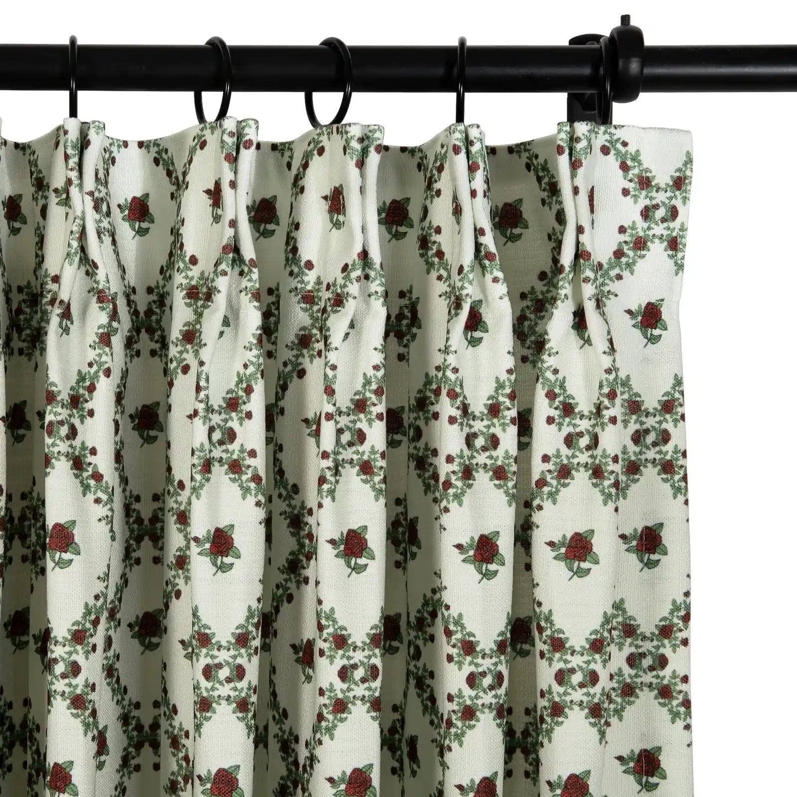 Britt Bengoechea Floral Print Linen Cotton Drapery Pleated - Image 54