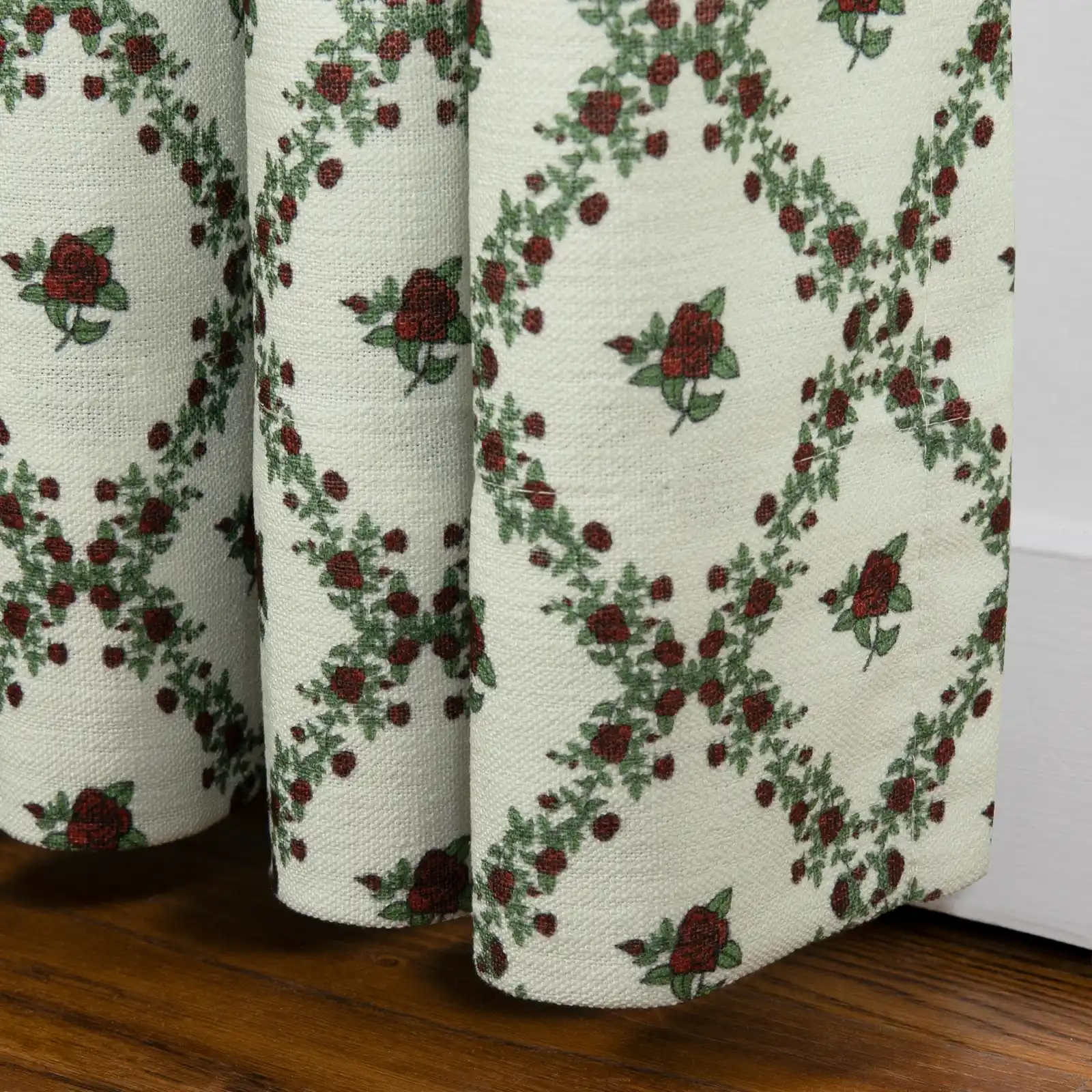 Britt Bengoechea Floral Print Linen Cotton Drapery Pleated - Image 58