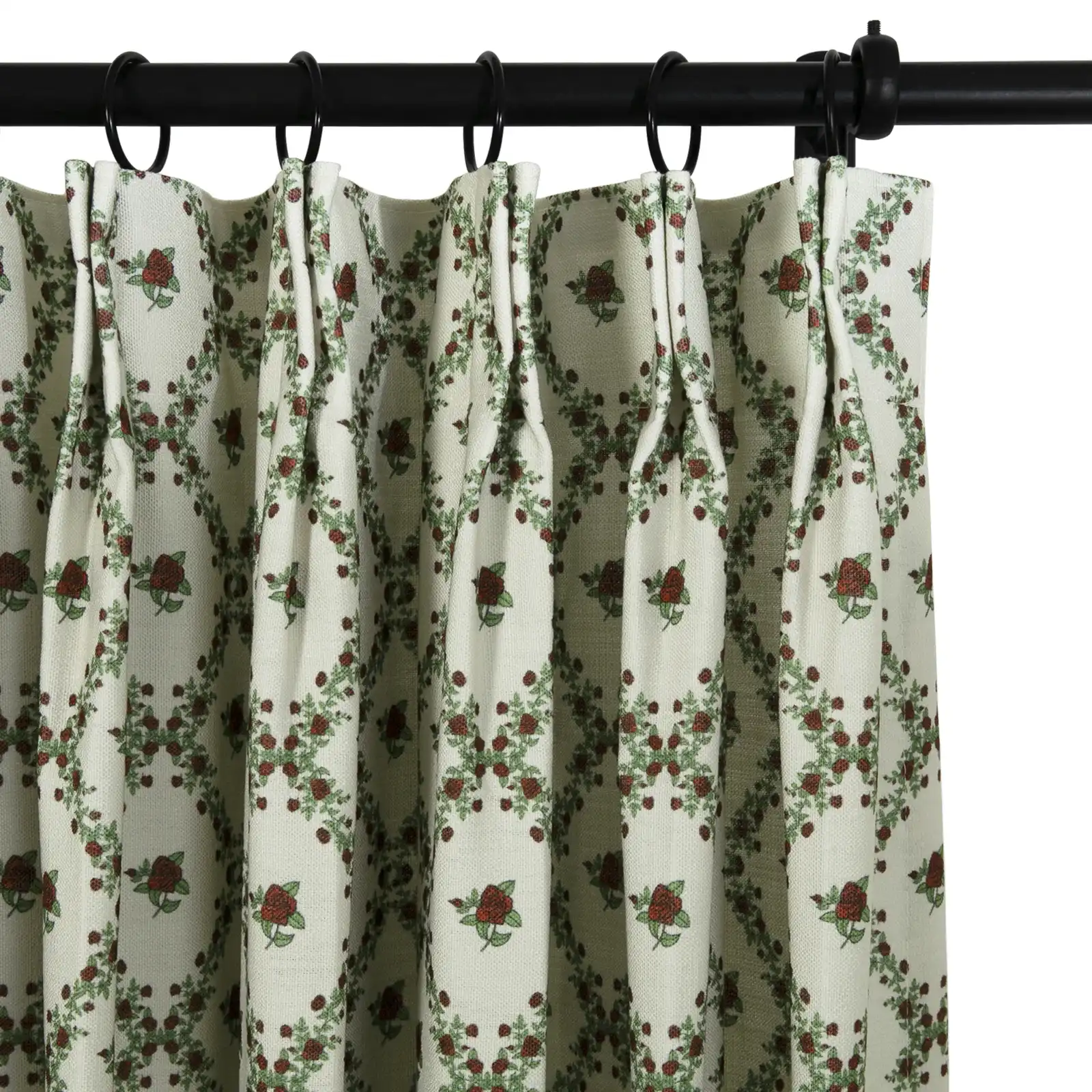 Britt Bengoechea Floral Print Linen Cotton Drapery Pleated - Image 60